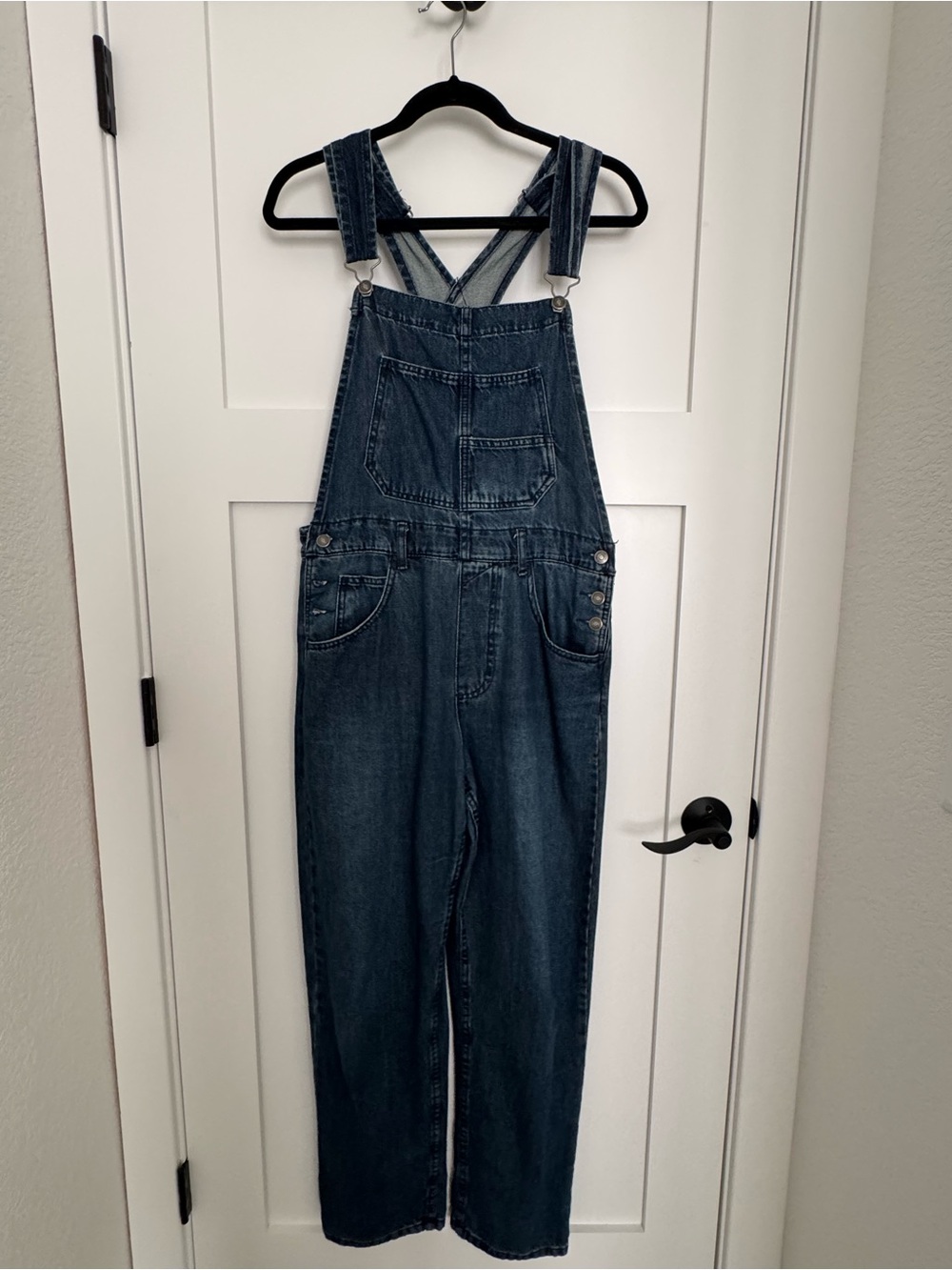 Free People Ziggy Overalls - Dark Blue